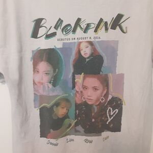Blackpink Adult Mens M White Short Sleeve Band T Shirt Debuted On August 8, 2016